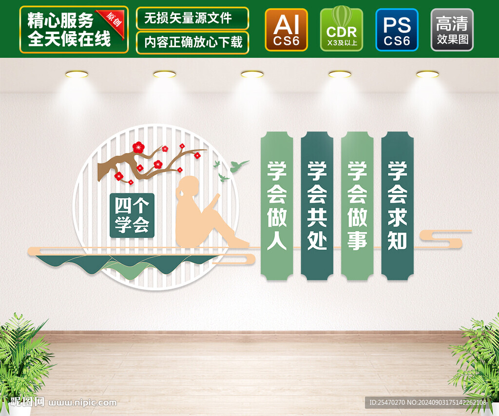 四个学会文化墙