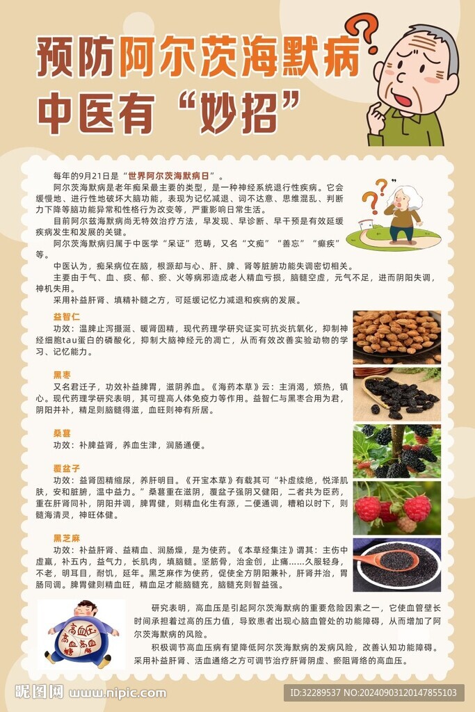 预防阿尔茨海默病中医有妙招