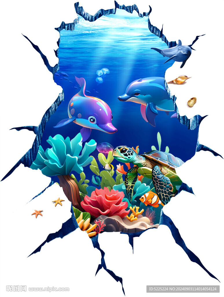 海底世界立体画