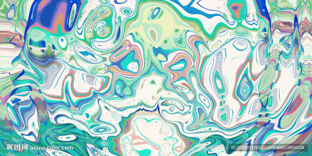 清新流体画