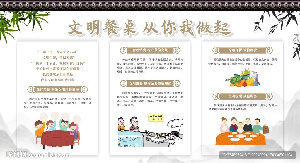 文明餐桌礼仪