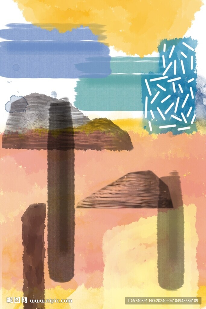 抽象油画
