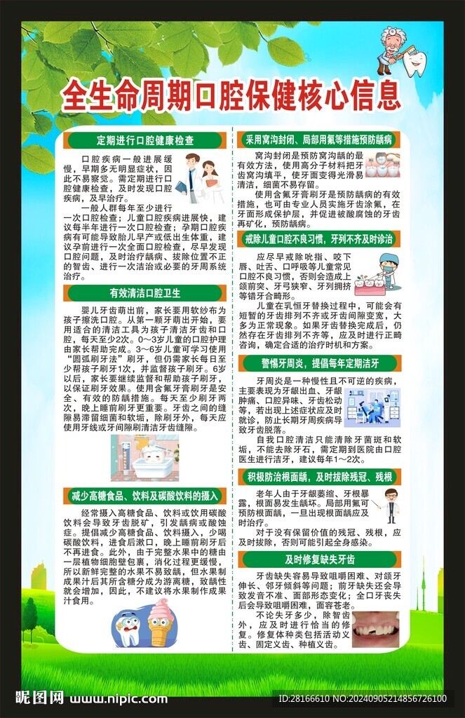 全国爱牙日海报