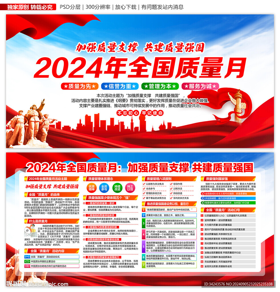 2024质量月展板