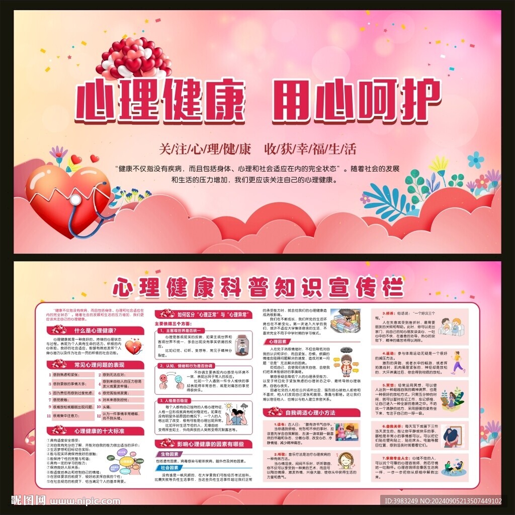 心理健康科普知识展板