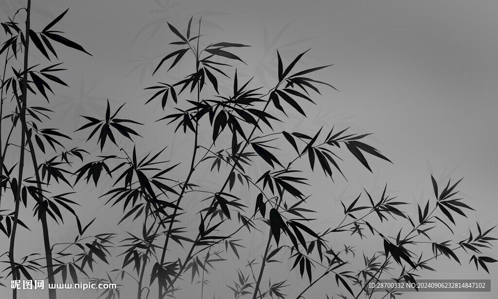 水墨竹子