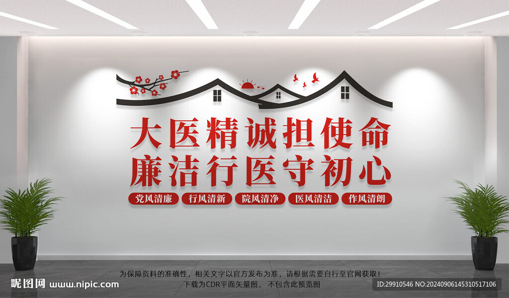 廉洁行医文化墙