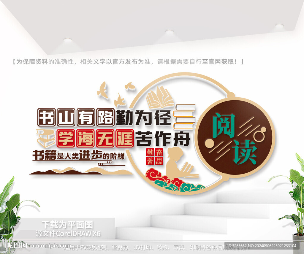 创意阅读室文化墙