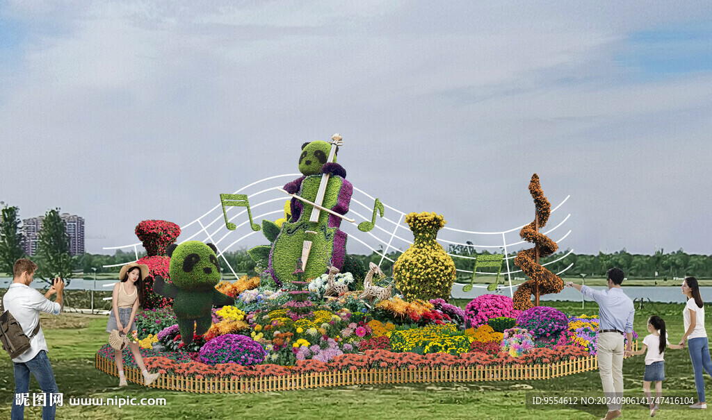 菊花展花坛