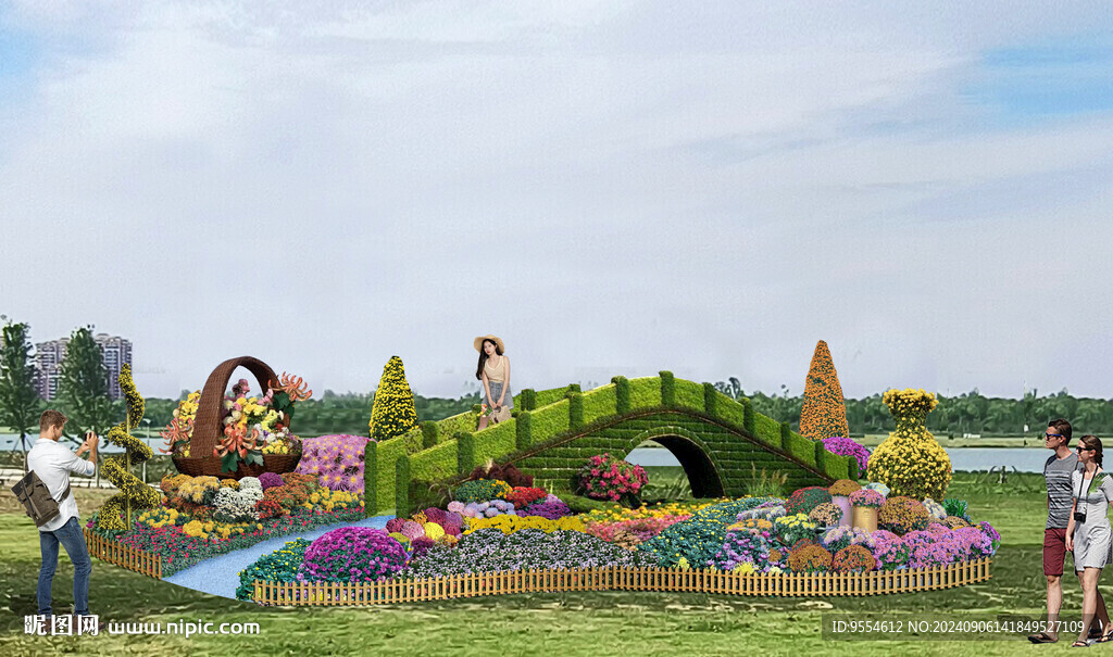 菊花展花坛