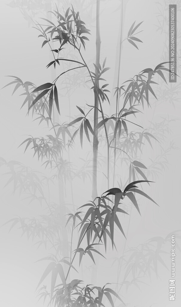 水墨竹子