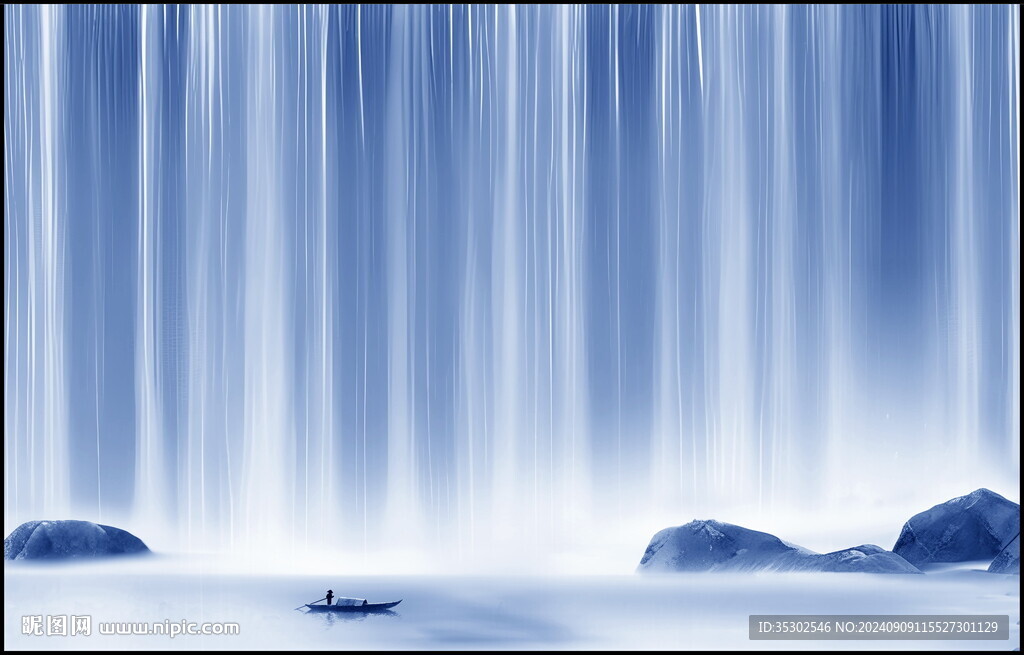 水墨意境山水画