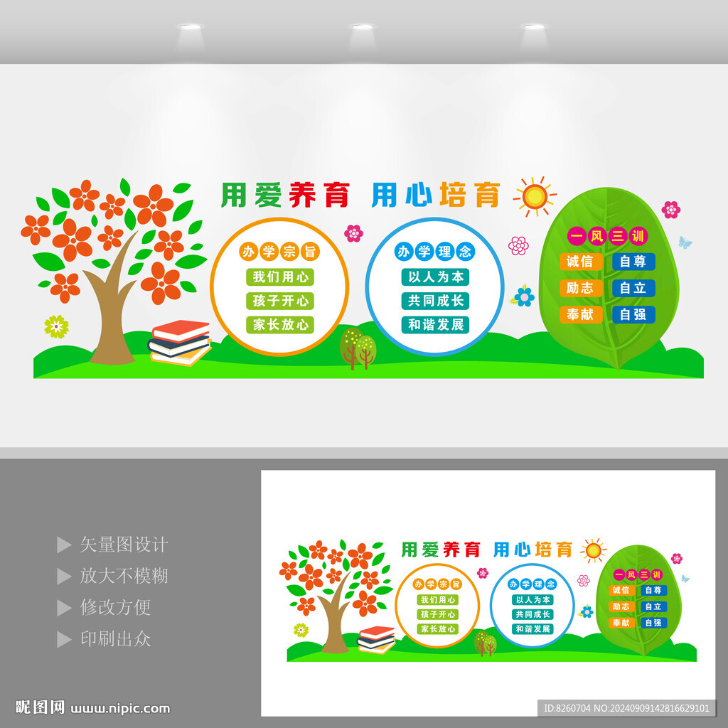 中小学幼儿园文化墙展板