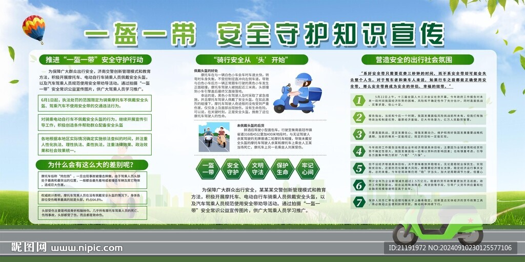 一盔一带 安全守护知识宣传