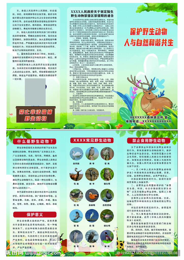 保护野生动物 