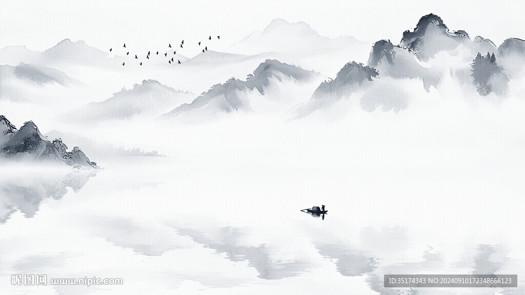 中式水墨山水