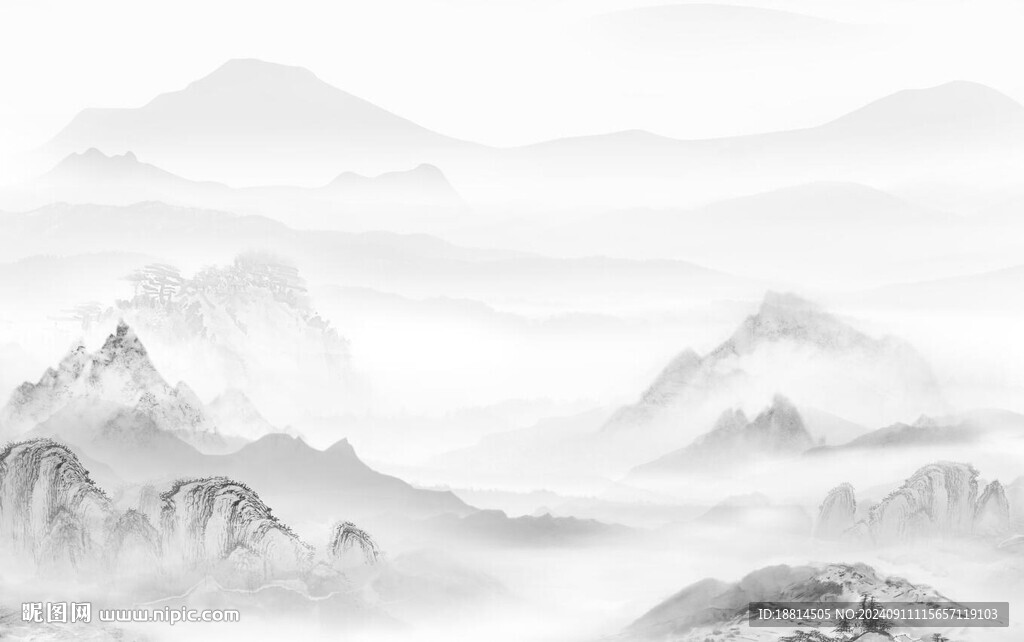 山水背景墙