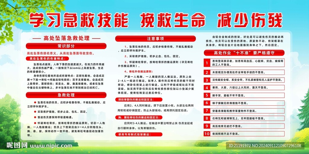 急救知识宣传栏
