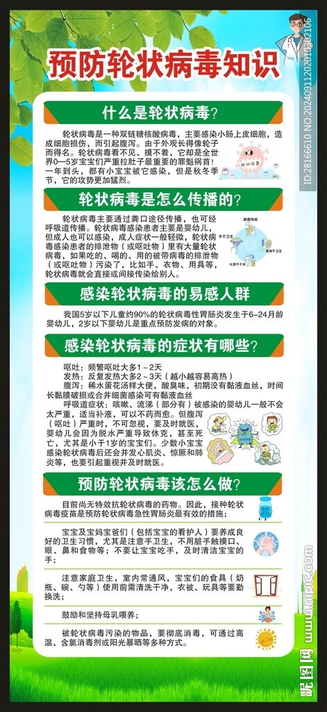 健康教育知识展架