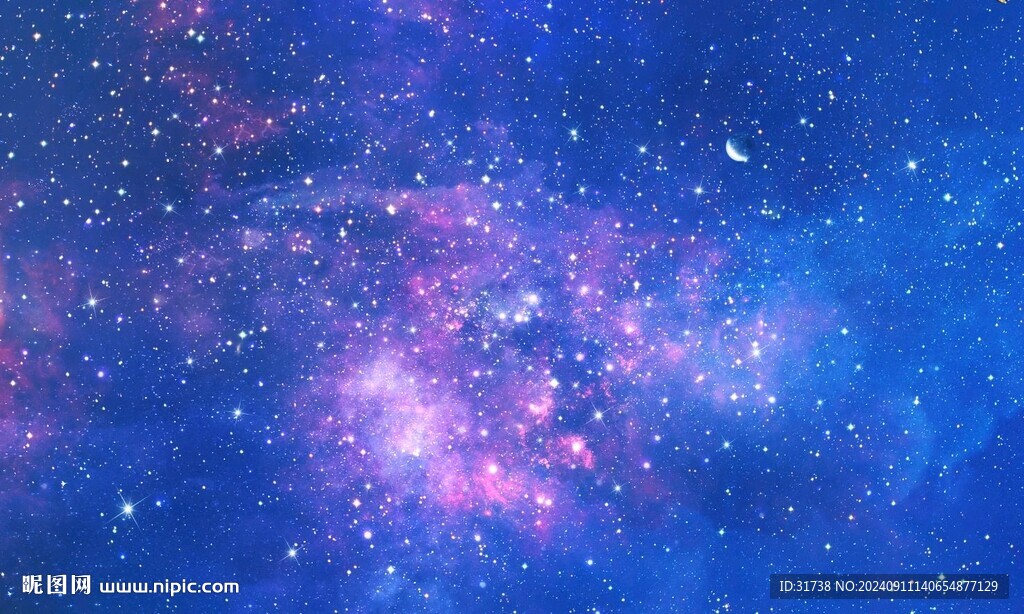 唯美宇宙星空装饰画吊顶