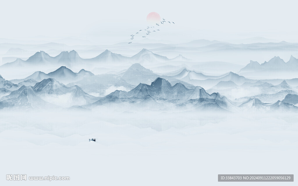 禅意水墨画