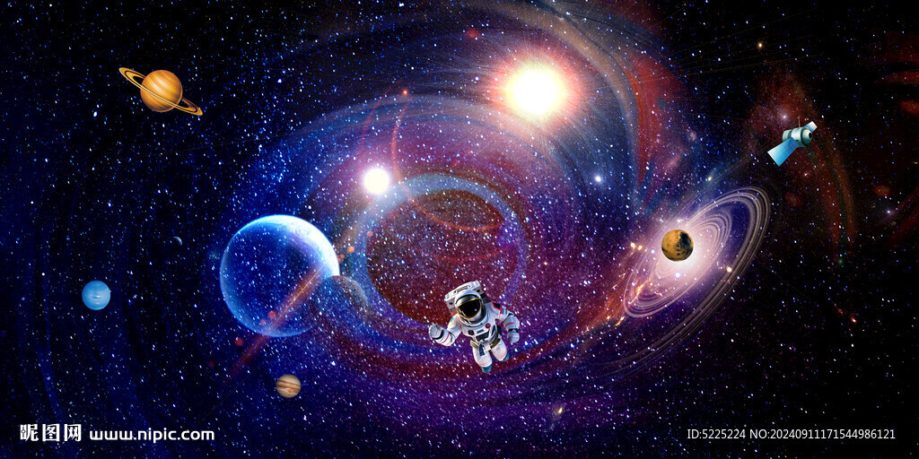 星空科幻太空宇航员