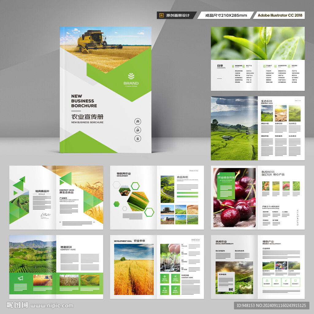 农业画册模板