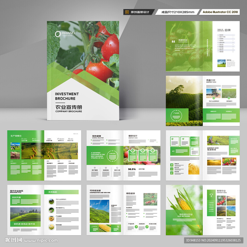 农业画册模板