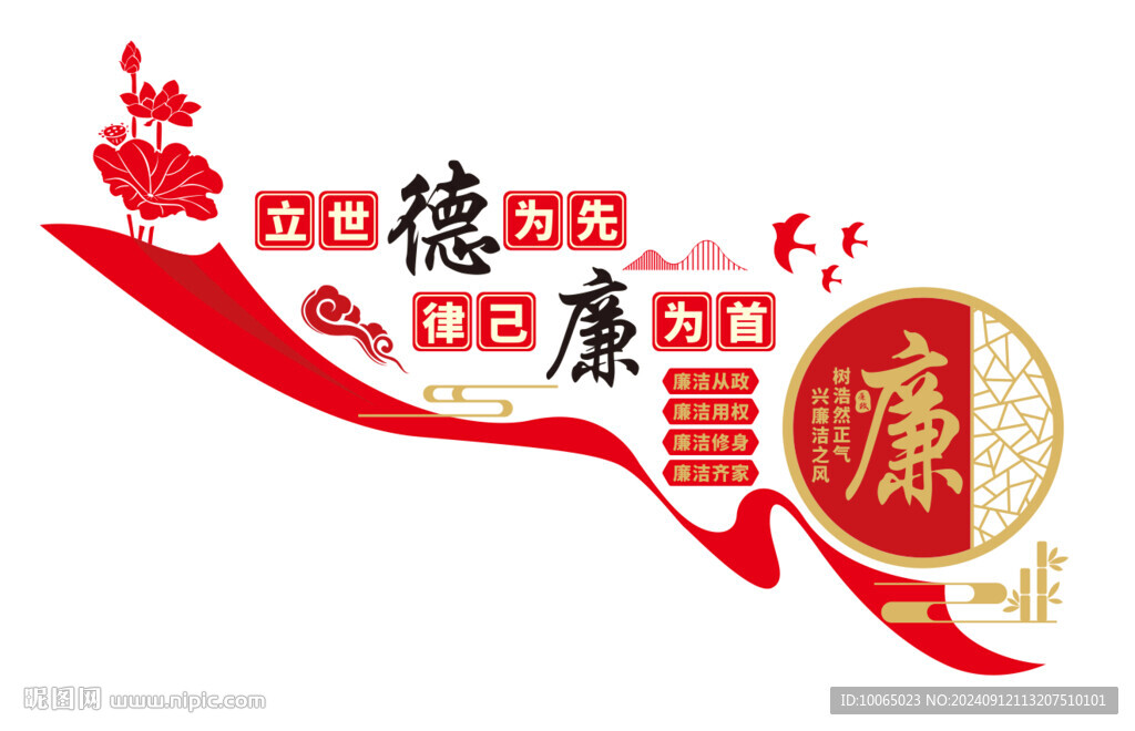 廉政文化文化墙