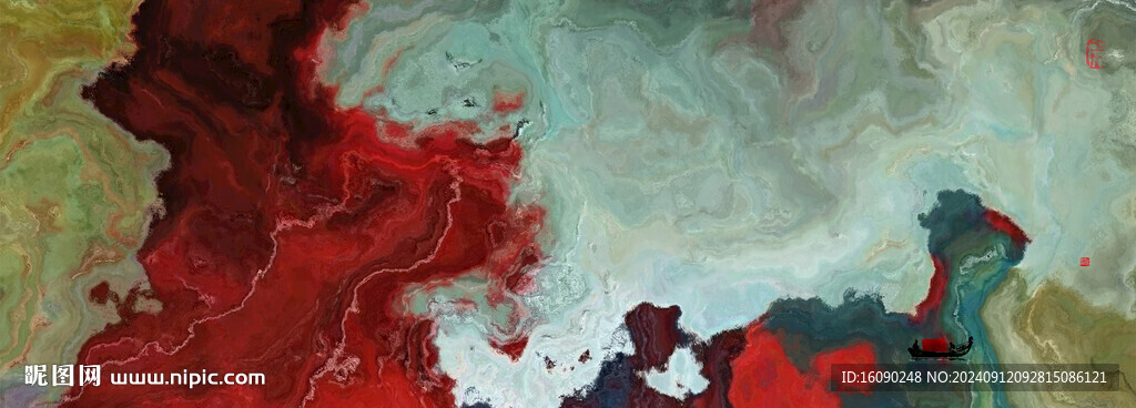 水墨山水装饰画