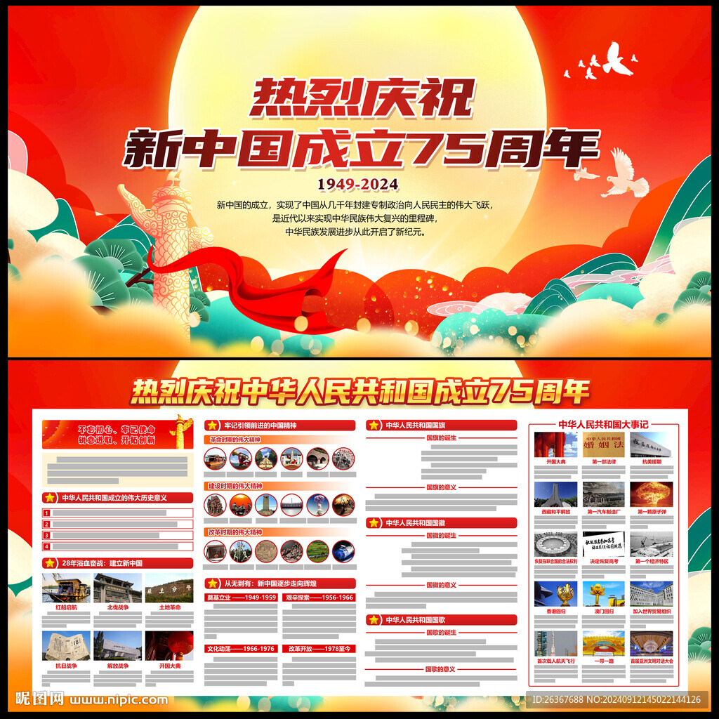 国庆75周年