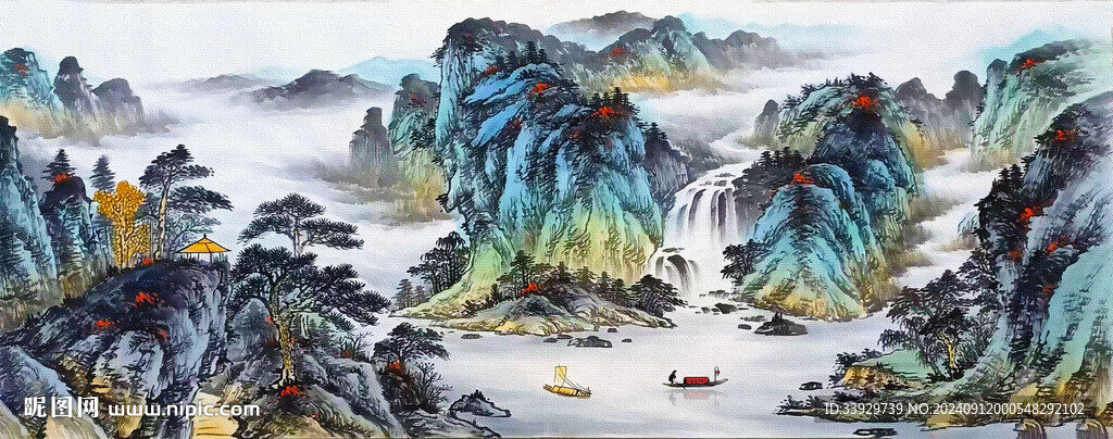 水墨山水画