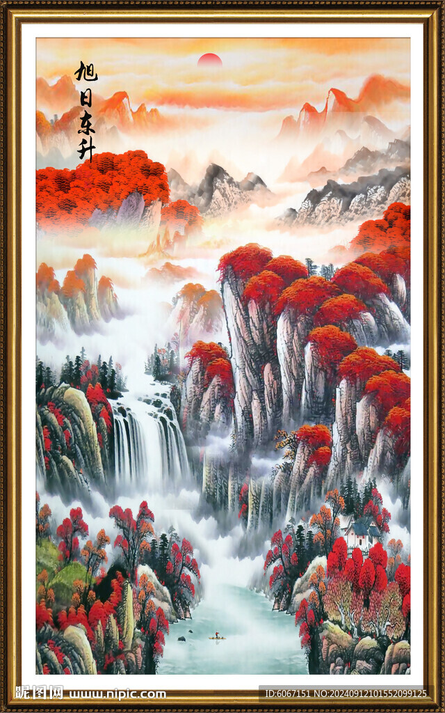 鸿运当头国画