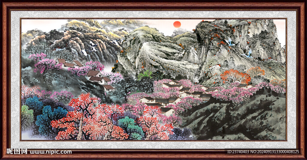 山水画国画 