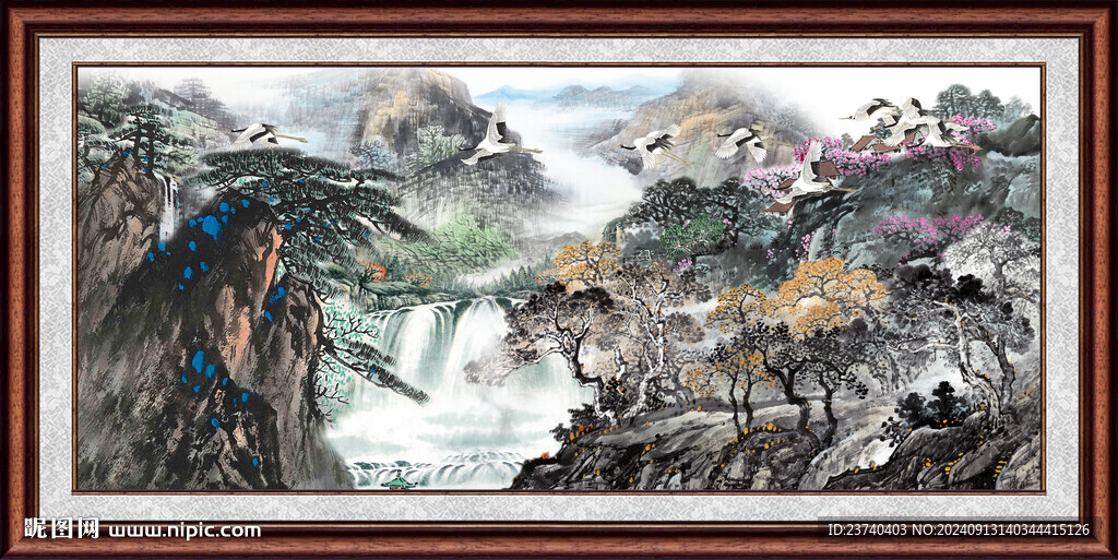 客厅山水画 