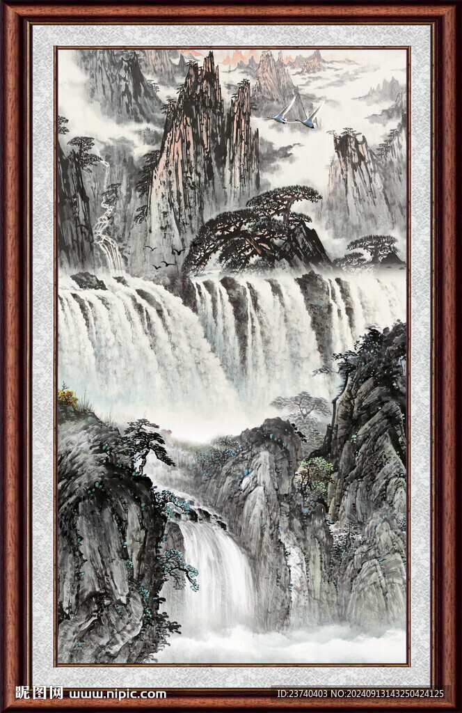 国画山水画 