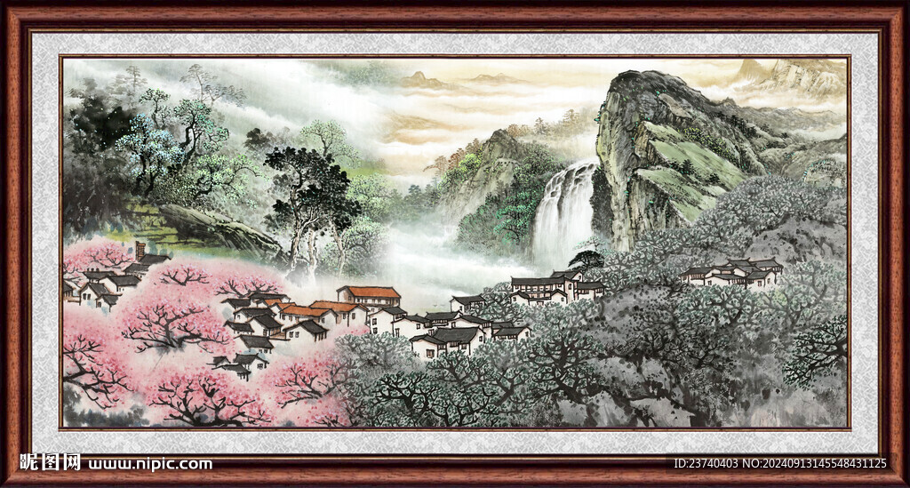 国画山水画 