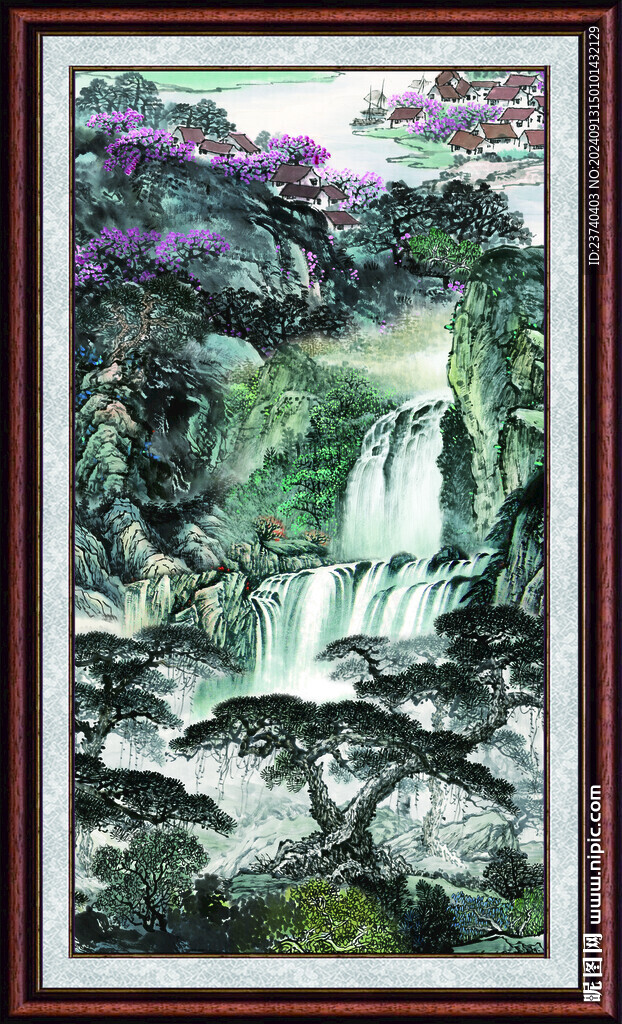 客厅山水画 
