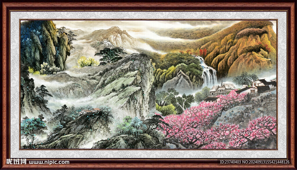 客厅山水画 