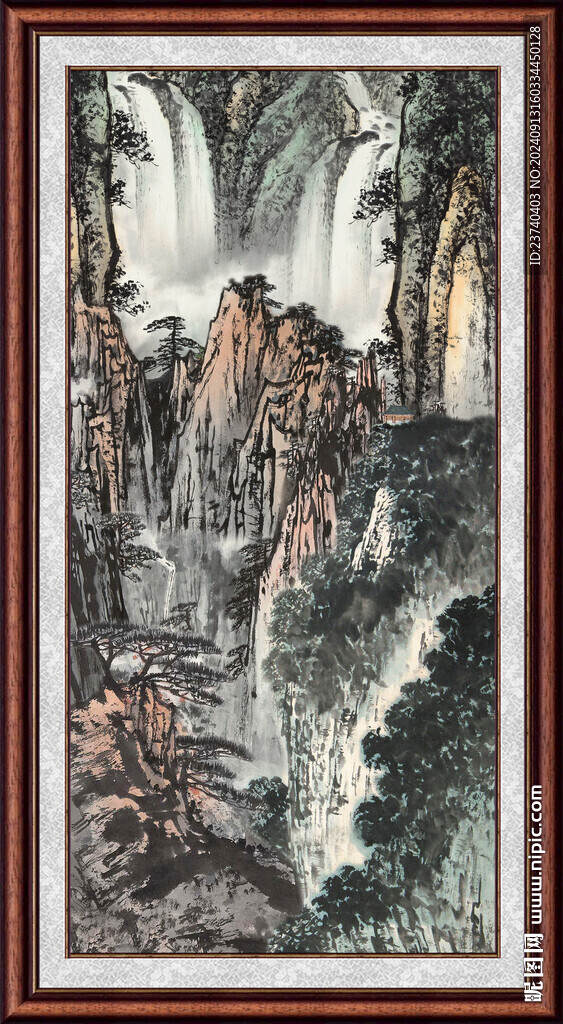 客厅山水画 