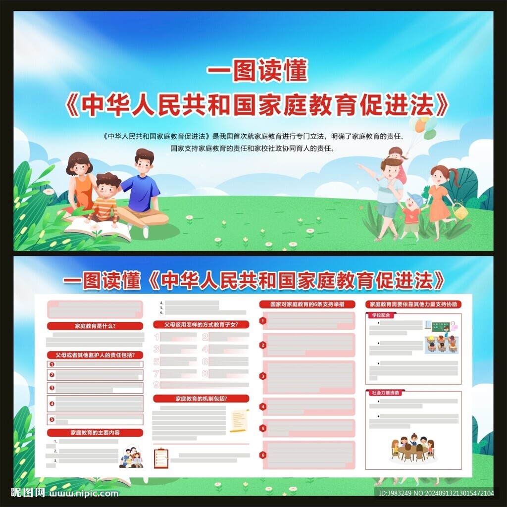 家庭教育促进法宣传栏