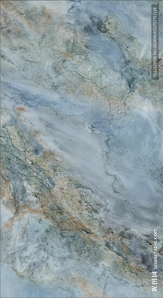 蓝色大理石纹
