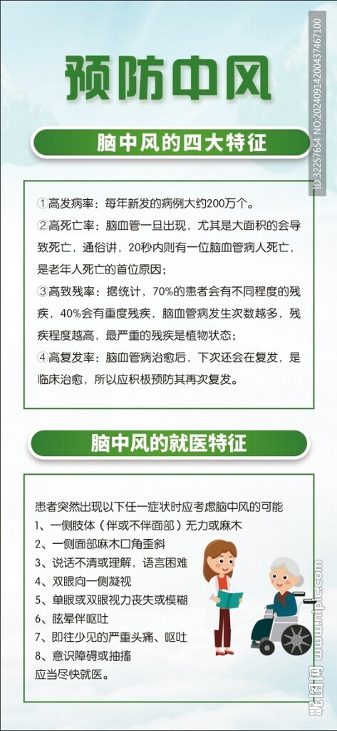 中风展架