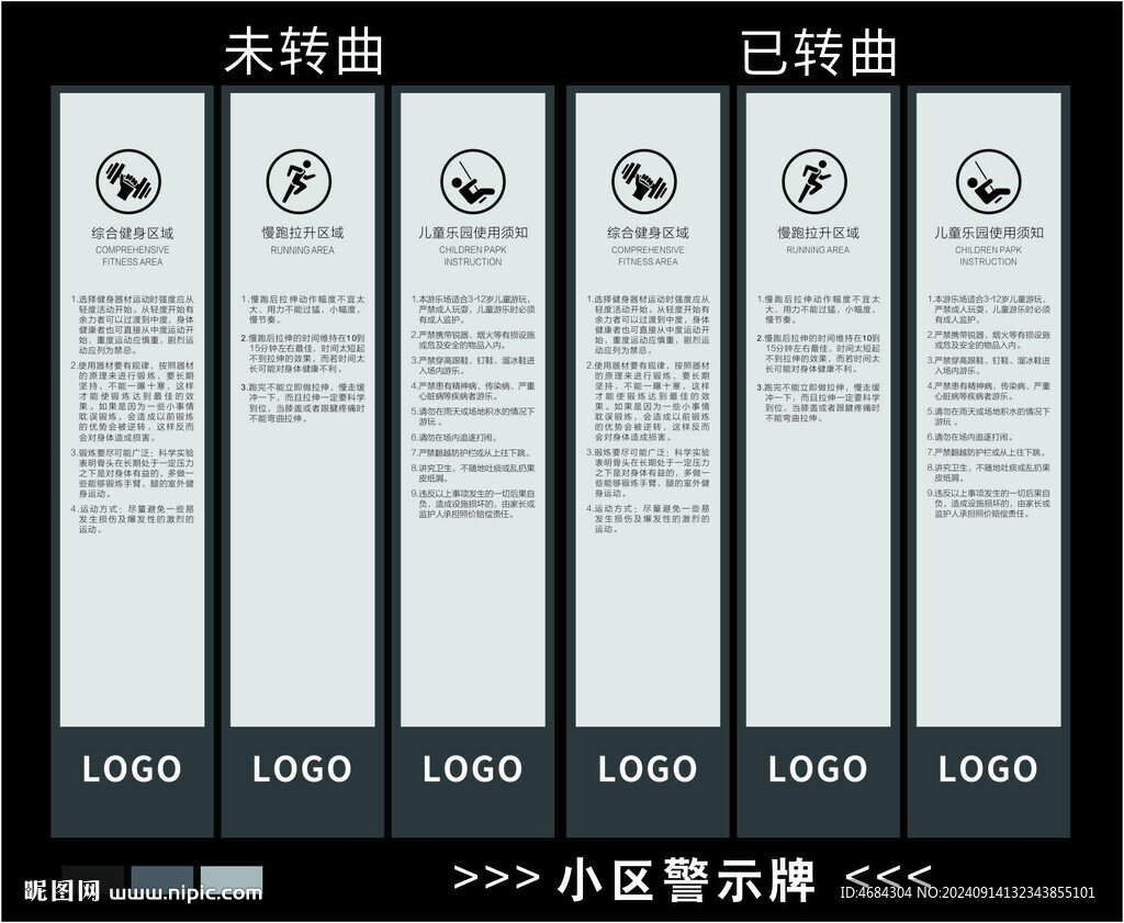小区警示牌 