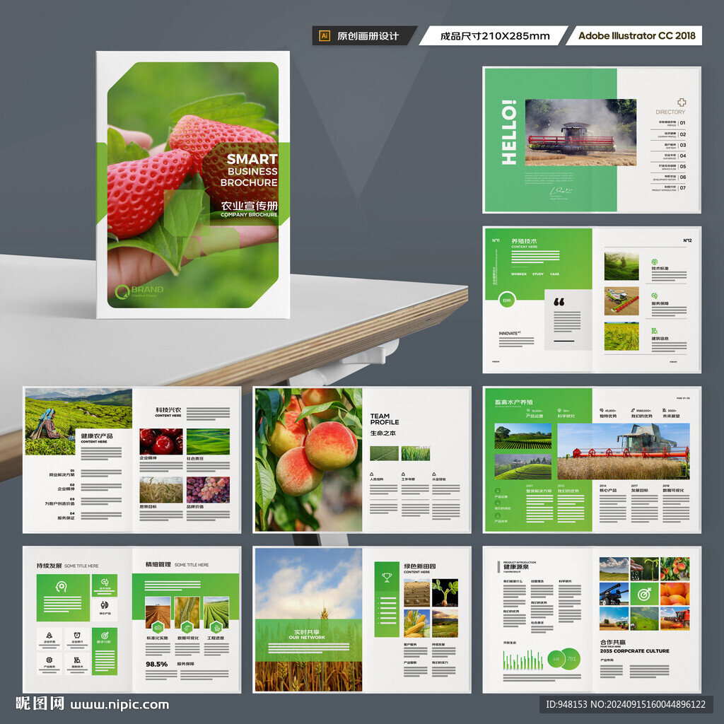 农业画册模板