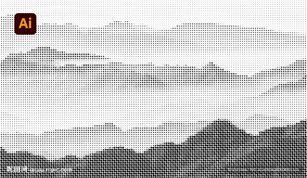 点状山