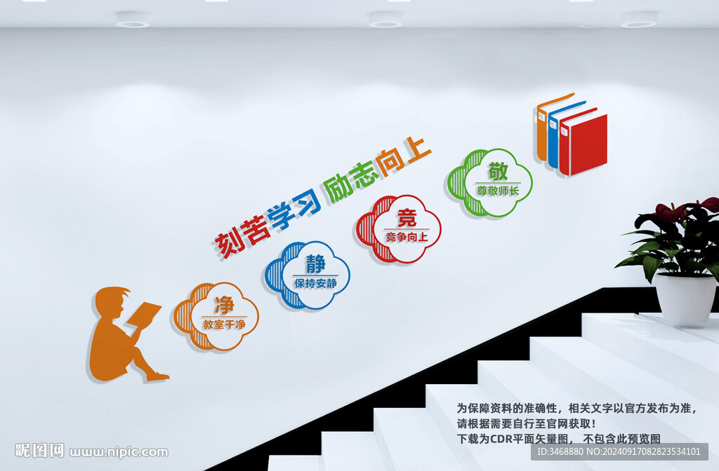 学校楼梯文化墙
