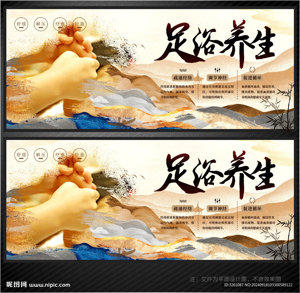 足浴展板