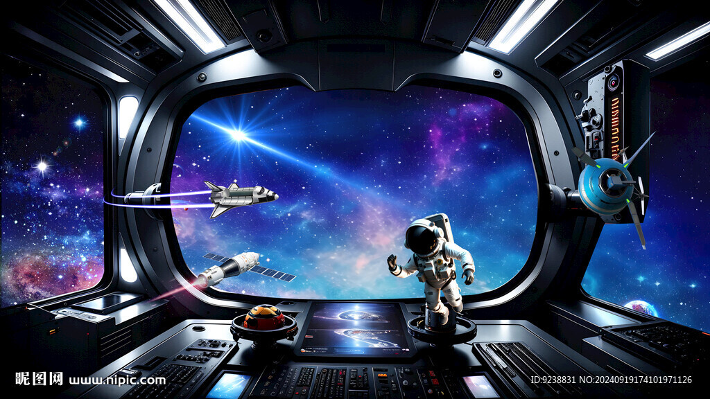 宇宙太空窗外