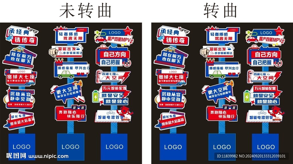 卖点立牌